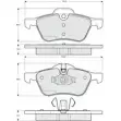 Тормозные колодки, дисковые, комплект PROCODIS FRANCE 0Z5B D2 ZHWEIBZ 1270206708 PF1459