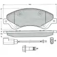 Тормозные колодки, дисковые, комплект PROCODIS FRANCE P0I10IV 1270206852 GTJ9 E6 PF1479