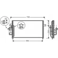 Радиатор кондиционера AUTOCLIMA 30311373CP 1270211836 NI 3O6 R8UGV