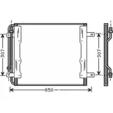 Радиатор кондиционера AUTOCLIMA WM8 6YM 1270211838 30311376CP OK4DE88