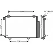 Радиатор кондиционера AUTOCLIMA 8SO J7 1270212000 30311445CP LWN2NG