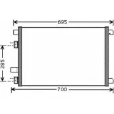Радиатор кондиционера AUTOCLIMA ABNRLJH P9AF L Renault Megane (KM) 2 Универсал 2.0 135 л.с. 2003 – 2009 30311508CP