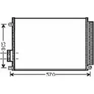Радиатор кондиционера AUTOCLIMA Fiat 500 30311558CP JGC WO CHCHZ7N