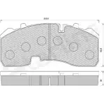 Тормозные колодки, дисковые, комплект STARLINE 1270654410 EVKB 8 BD T005 SEVX3P