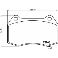 Тормозные колодки, дисковые, комплект COBREQ 9 GIPPL 1270772294 N-395 NK6V5