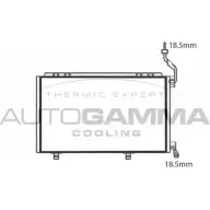 Радиатор кондиционера AUTOGAMMA 95 7IGX 1271107244 107776 FLBO0D