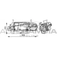 Радиатор печки, теплообменник AUTOGAMMA 304764 BX973 G3 1271114114 CGHVK44