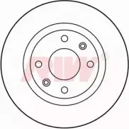 Тормозной диск RIW R9IDA5 Citroen C3 1 (FC, PF1) Хэтчбек 1.4 i Bivalent 73 л.с. 2002 – 2025 FD042 JR QP7DU