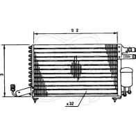Радиатор кондиционера ELECTRO AUTO 1271522064 30B0002 ZJGTX5 9 2OV2R6