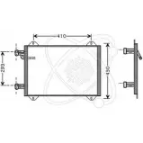 Радиатор кондиционера ELECTRO AUTO K 7NOKJM 8PZ14 30B0018 Audi A2 (8Z) 1 2000 – 2005