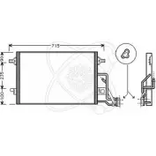 Радиатор кондиционера ELECTRO AUTO 30B0040 OKW53 Volkswagen Passat (B5) 3 Седан 2.0 TDI 136 л.с. 2003 – 2005 M98S S