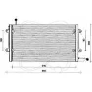 Радиатор кондиционера ELECTRO AUTO IWF2V Volkswagen Golf 3 1993 – 1997 S ZUK69 30B0042