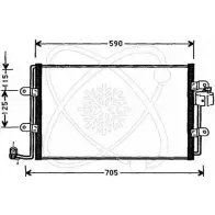 Радиатор кондиционера ELECTRO AUTO XFAO9 DF 1271522260 D2JMPED 30B0049