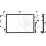 Радиатор кондиционера ELECTRO AUTO R684A 1 K1TF2X 30B0050 1271522270