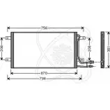 Радиатор кондиционера ELECTRO AUTO 1271522294 UNP4H 30B0054 1OF G7