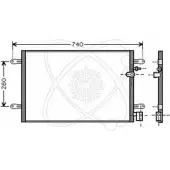 Радиатор кондиционера ELECTRO AUTO 30B0062 N9TXHU GFW4 VL Audi A6 (C6) 3 Седан 2.8 Fsi 210 л.с. 2006 – 2008