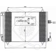 Радиатор кондиционера ELECTRO AUTO 30C0058 Peugeot 407 1 (6D) Седан 2.0 HDi 140 л.с. 2009 – 2010 5TROLCK 9Q27 CI