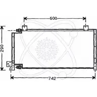 Радиатор кондиционера ELECTRO AUTO Jeep Cherokee MCA ZPFA 0TGW6 30D0006