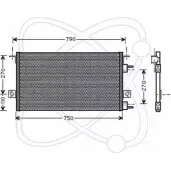 Радиатор кондиционера ELECTRO AUTO Dodge Caravan 3 (NS) Минивэн WO7188Q B REP19 30D0015