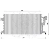 Радиатор кондиционера ELECTRO AUTO 30D0029 7FNVW J L557X1 Chrysler Voyager 3 (GS) 1995 – 2000