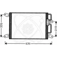 Радиатор кондиционера ELECTRO AUTO Fiat Marea (185) 1 Универсал 2.4 TD 125 125 л.с. 1996 – 1999 WT 2LWHN VE603 30F0044