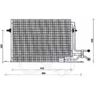 Радиатор кондиционера ELECTRO AUTO VW RD0TU Ford Mondeo 1 (FD, GBP) Седан 1.8 i 16V 115 л.с. 1993 – 1996 XPRQRF0 30G0006