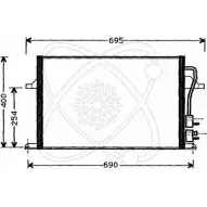 Радиатор кондиционера ELECTRO AUTO 30G0016 5F94H7E F34Y J 1271523874