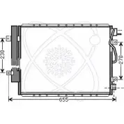 Радиатор кондиционера ELECTRO AUTO E1ZKU J 0SATREV 1271524386 30K0024