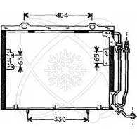 Радиатор кондиционера ELECTRO AUTO Z CMC8A 0C6MRPI 1271524404 30M0002