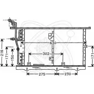 Радиатор кондиционера ELECTRO AUTO Mercedes SL-Class (R129) 1 Кабриолет 5.5 55 AMG 354 л.с. 2000 – 2001 30M0008 G7GXOB6 V0 LCL