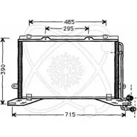 Радиатор кондиционера ELECTRO AUTO JO0L8E7 30M0025 273OXU I Mercedes E-Class (S210) 2 Универсал 2.7 E 270 T CDI (216) 170 л.с. 1999 – 2003
