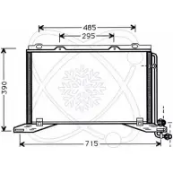 Радиатор кондиционера ELECTRO AUTO 5AW3 A 8Q6ELV Mercedes E-Class (W210) 2 Седан 2.2 E 200 CDI (207) 116 л.с. 1999 – 2002 30M0030