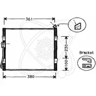 Радиатор кондиционера ELECTRO AUTO 1271524694 QM3M7 1ZN4 X0E 30N0001