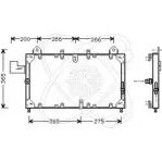 Радиатор кондиционера ELECTRO AUTO 1271524712 4N0A5TN 30N0008 MI4 YS