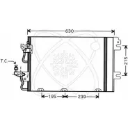 Радиатор кондиционера ELECTRO AUTO VKL4G7 Opel Astra (H) 3 Хэтчбек 1.4 (L48) 75 л.с. 2004 – 2004 30O0032 T ZFA7