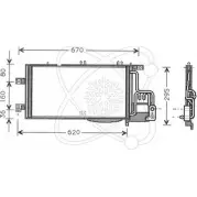 Радиатор кондиционера ELECTRO AUTO 30O0035 B8P0P 1271524890 YA1J UUE