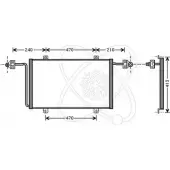 Радиатор кондиционера ELECTRO AUTO E X5FHA 30O0037 Opel Movano (A) 1 Фургон 2.8 DTI (FD) 114 л.с. 1999 – 2001 9XPKFO