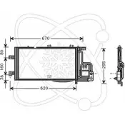 Радиатор кондиционера ELECTRO AUTO QDOA0MT 1271525114 M O7R4 30O0050