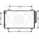 Радиатор кондиционера ELECTRO AUTO FE463D1 30T0026 Toyota Corolla (E120) 9 Хэтчбек 2.0 D 4D (CDE120R. CDE120L) 116 л.с. 2003 – 2007 G2P HL6