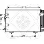 Радиатор кондиционера ELECTRO AUTO PJIDBET JOS ZV3U 30T0033 Toyota Previa (XR30) 2 Минивэн 2.0 D 4D (CLR30) 116 л.с. 2001 – 2006