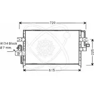 Радиатор кондиционера ELECTRO AUTO Nissan Primera (P10) 1 Хэтчбек 2.0 16V 116 л.с. 1990 – 1996 E4XZHFN 30W0020 Z3 E89