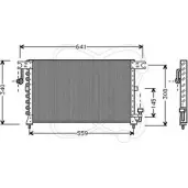Радиатор кондиционера ELECTRO AUTO 0IPPH7 02J0 0B Hyundai Accent (X3) 1 Хэтчбек 1.5 i 16V 99 л.с. 1995 – 2000 30Y0001