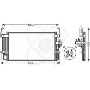 Радиатор кондиционера ELECTRO AUTO 1271526000 JD 30IYO 30Y0025 X0EN39