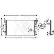 Радиатор кондиционера ELECTRO AUTO 84MWV SFU9 1 1271526006 30Y0027