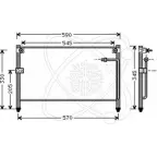 Радиатор кондиционера ELECTRO AUTO 1271526040 9KXSNH 30Z0013 W55E U1