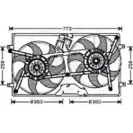 Вентилятор радиатора двигателя ELECTRO AUTO Y6QUG Y 1271526166 32VB014 XB0AMC