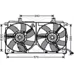 Вентилятор радиатора двигателя ELECTRO AUTO 60UL0 32VC008 QTMP I 1271526226