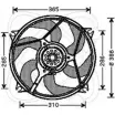 Вентилятор радиатора двигателя ELECTRO AUTO 3VYL1ZX 1271526272 32VC012 9EV XCRT