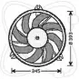 Вентилятор радиатора двигателя ELECTRO AUTO 1271526280 J1 P3H1 32VC021 XV01S0