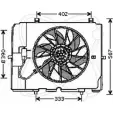 Вентилятор радиатора двигателя ELECTRO AUTO P ACLF DDOLOR 1271526622 32VM007